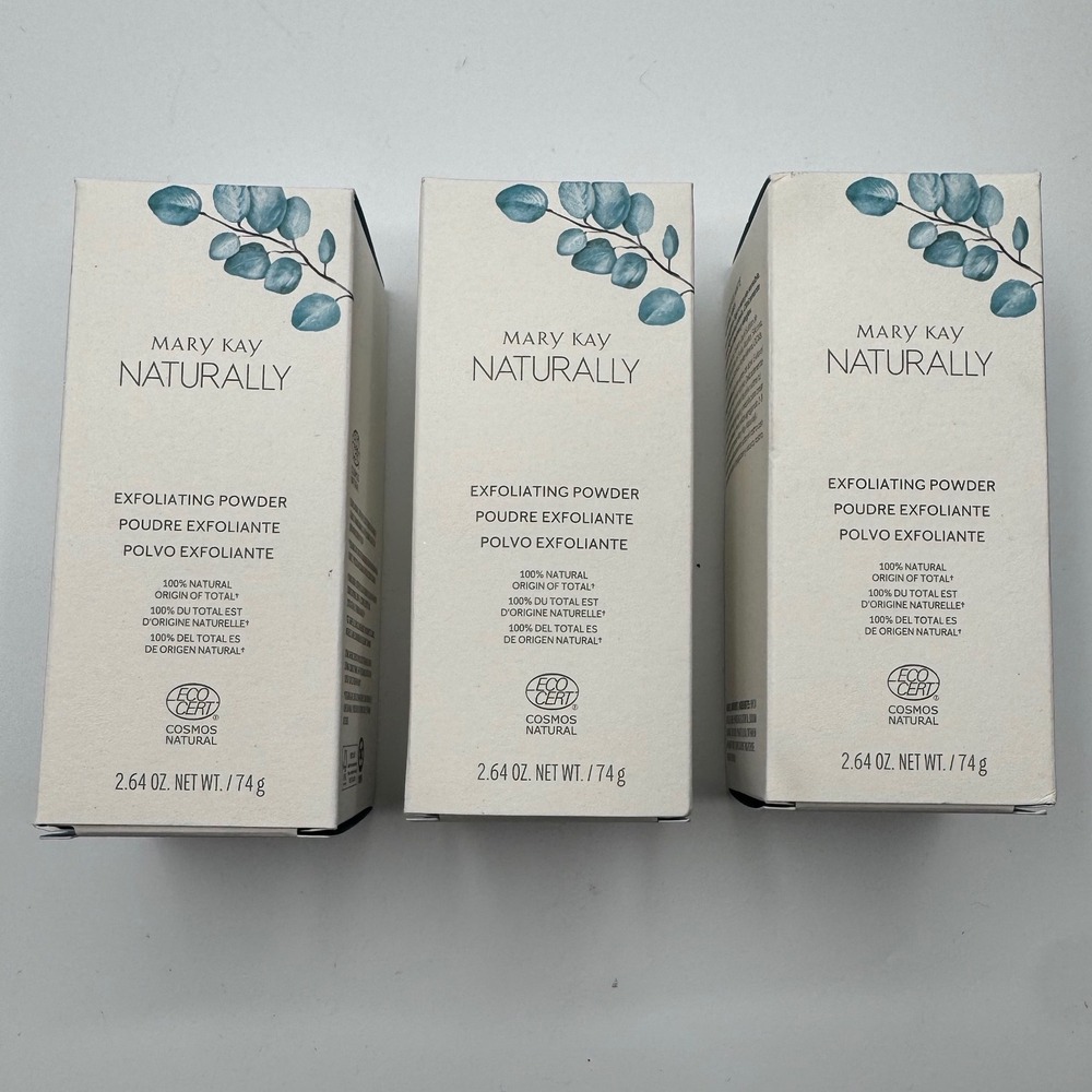 Mary Kay Naturally Exfoliating Powder 2.64oz brand New 3 Pack Natural